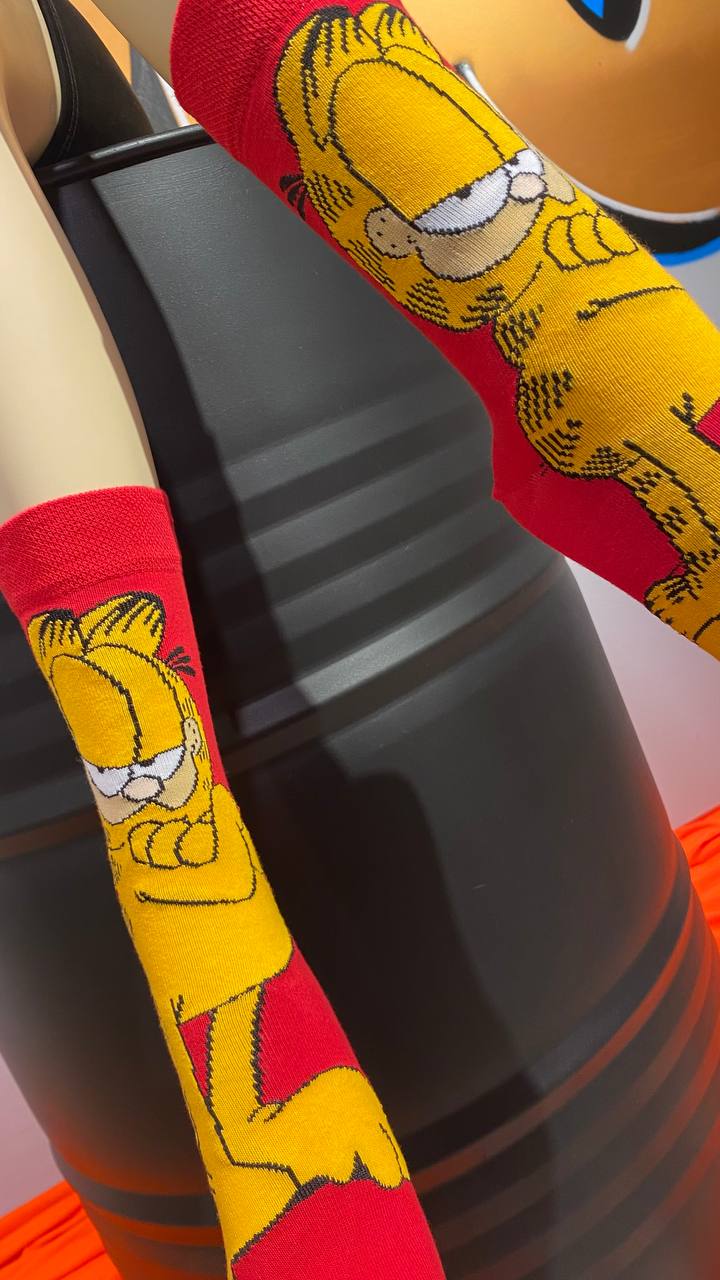 Garfield Desenli Soket Çorap 1