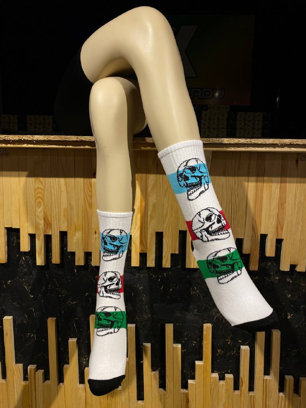 Kurukafa Desenli Soket Çorap
