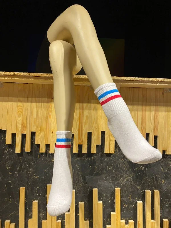 çember desenli tenis çorap