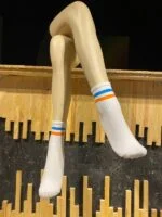 renkli çemberli tenis çorap