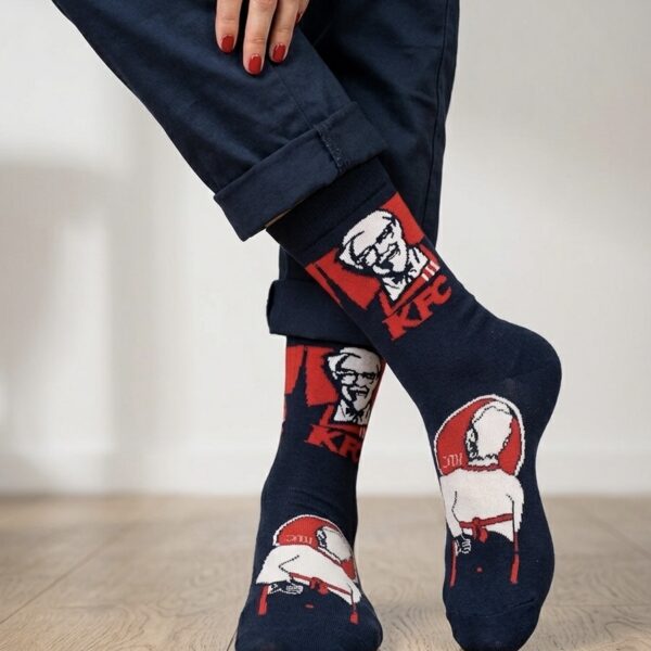 Renkli Desenli Unısex Soket Çorap