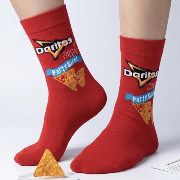 Doritos Desenli Renkli Soket Çorap